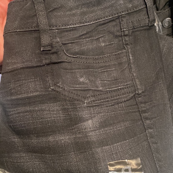 NWT BLEULAB GREAT SUPER STRETCH FIT HORSESHOE BLK JEGGING Reversible Jean - Picture 11 of 12